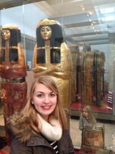 Me and my mummy. You could spend days in the British Museum!